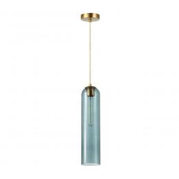 Odeon light 4641/1 PENDANT ODL20 361 золотой/синий Подвес E27 60W 220V VOSTI  - 1 купить